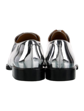 Robert Clergerie Patent Leather Fringe Trim Accent Oxfords