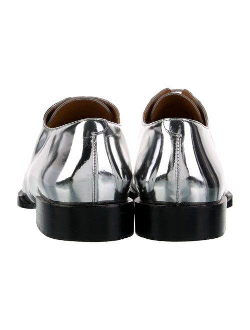 Robert Clergerie Patent Leather Fringe Trim Accent Oxfords