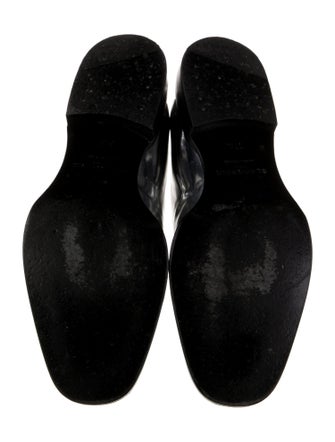 Robert Clergerie Patent Leather Fringe Trim Accent Oxfords