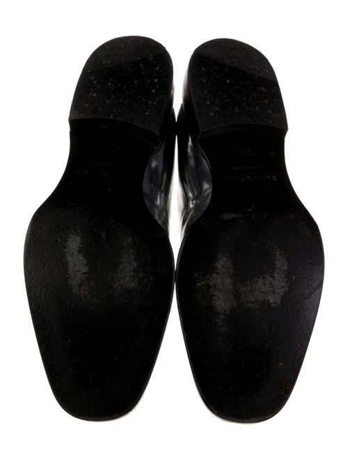 Robert Clergerie Patent Leather Fringe Trim Accent Oxfords