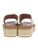 Robert Clergerie Leather Whipstitch Trim Slides