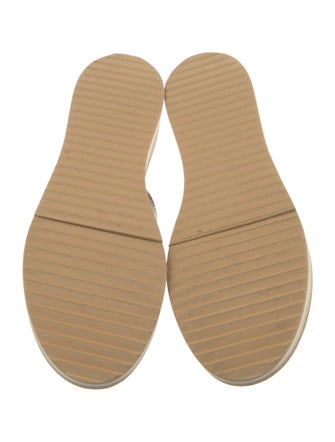 Robert Clergerie Leather Whipstitch Trim Slides