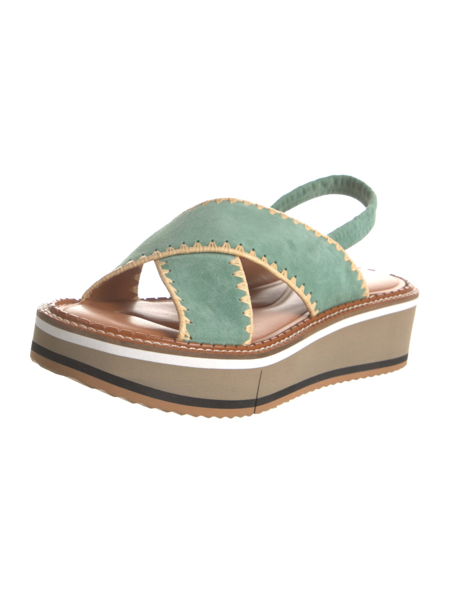 Robert Clergerie Leather Slingback Sandals