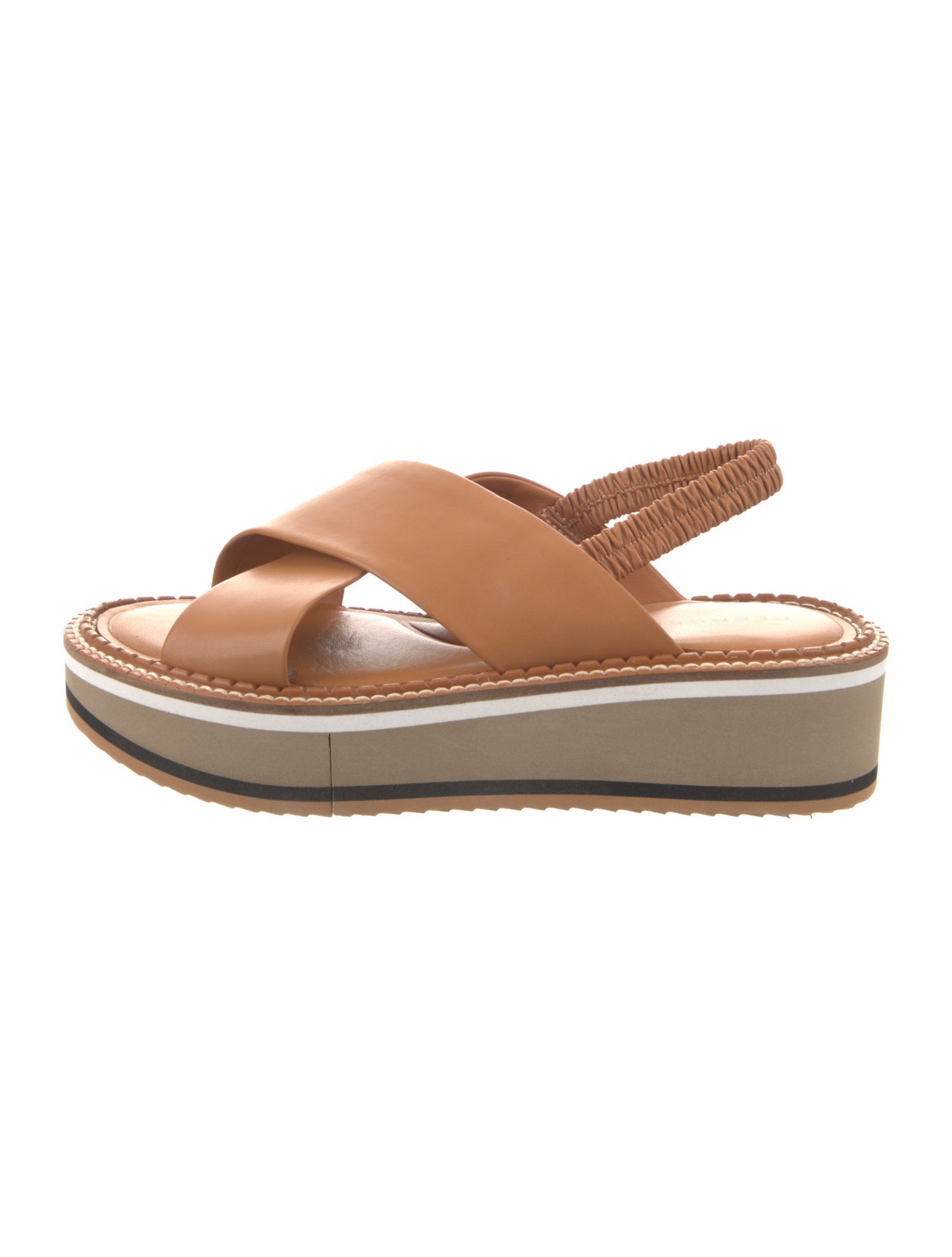 Robert Clergerie Leather Slingback Sandals