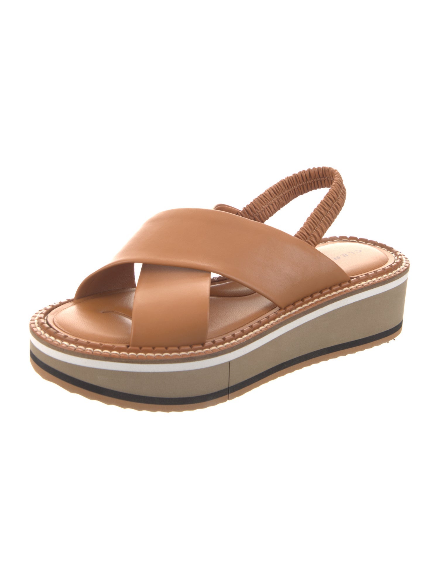 Robert Clergerie Leather Slingback Sandals