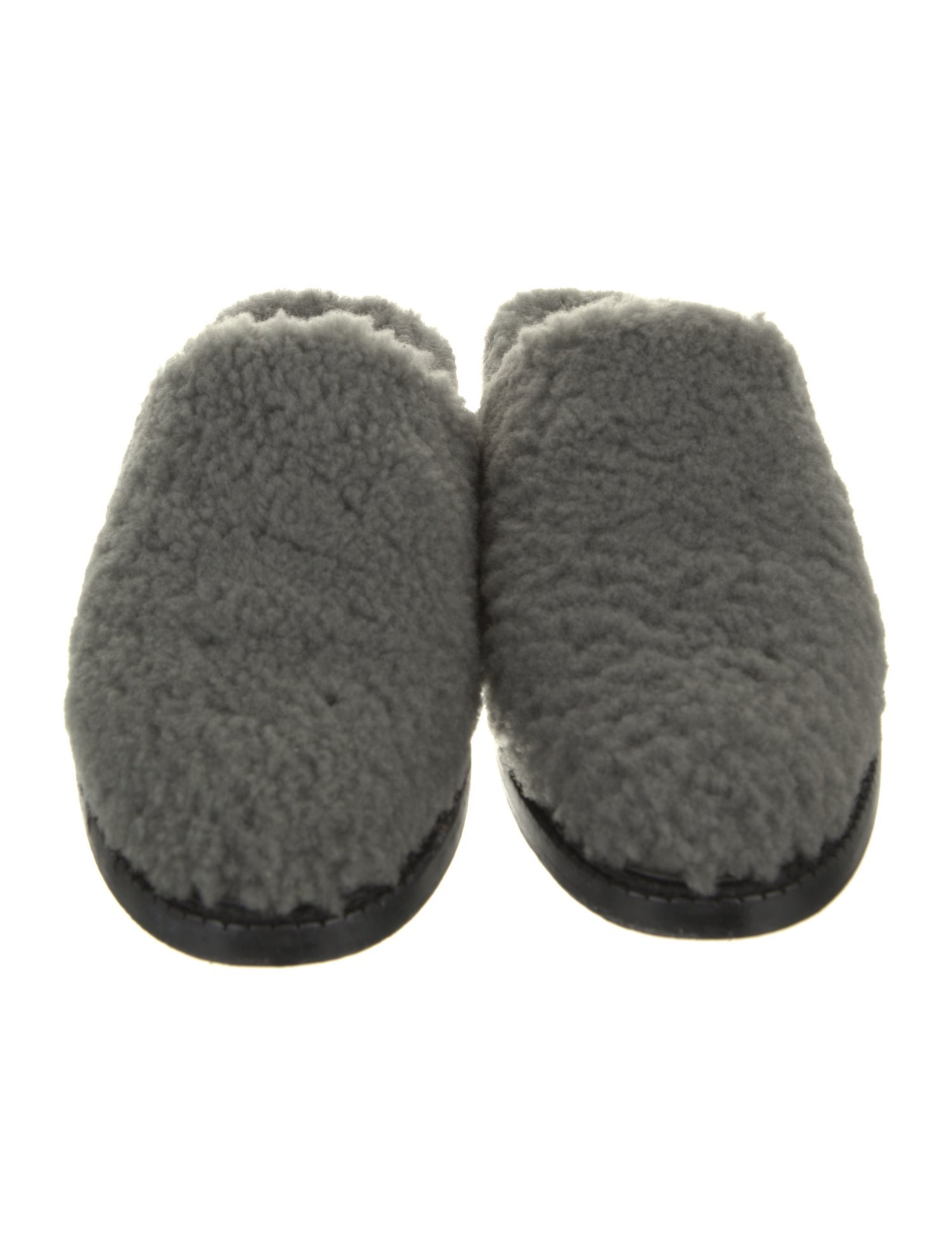 Robert Clergerie Shearling Whipstitch Trim Mules