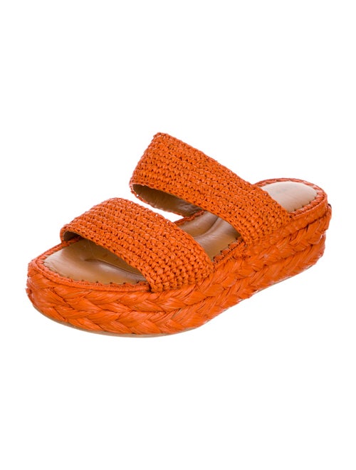 Robert Clergerie Straw Slides