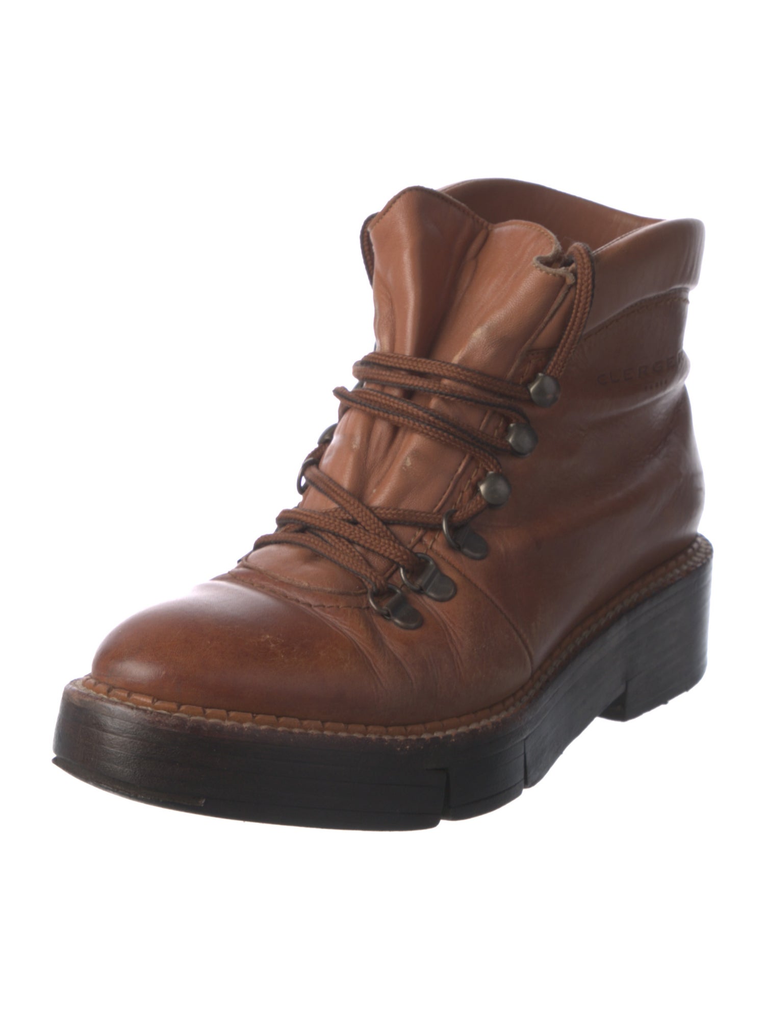 Robert Clergerie Leather Lace-Up Boots