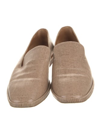 Robert Clergerie Embossed Leather Printed Loafers