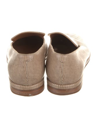 Robert Clergerie Embossed Leather Printed Loafers