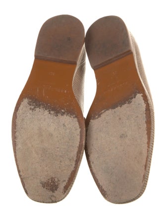 Robert Clergerie Embossed Leather Printed Loafers