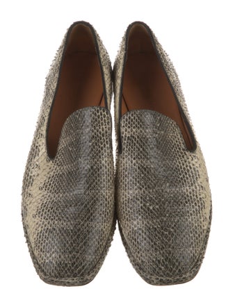 Robert Clergerie Snakeskin Animal Print Loafers