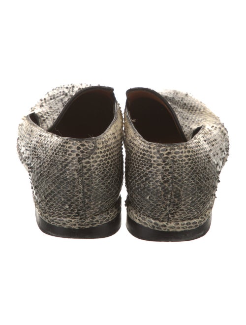 Robert Clergerie Snakeskin Animal Print Loafers