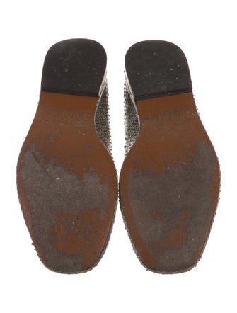 Robert Clergerie Snakeskin Animal Print Loafers