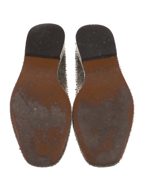 Robert Clergerie Snakeskin Animal Print Loafers