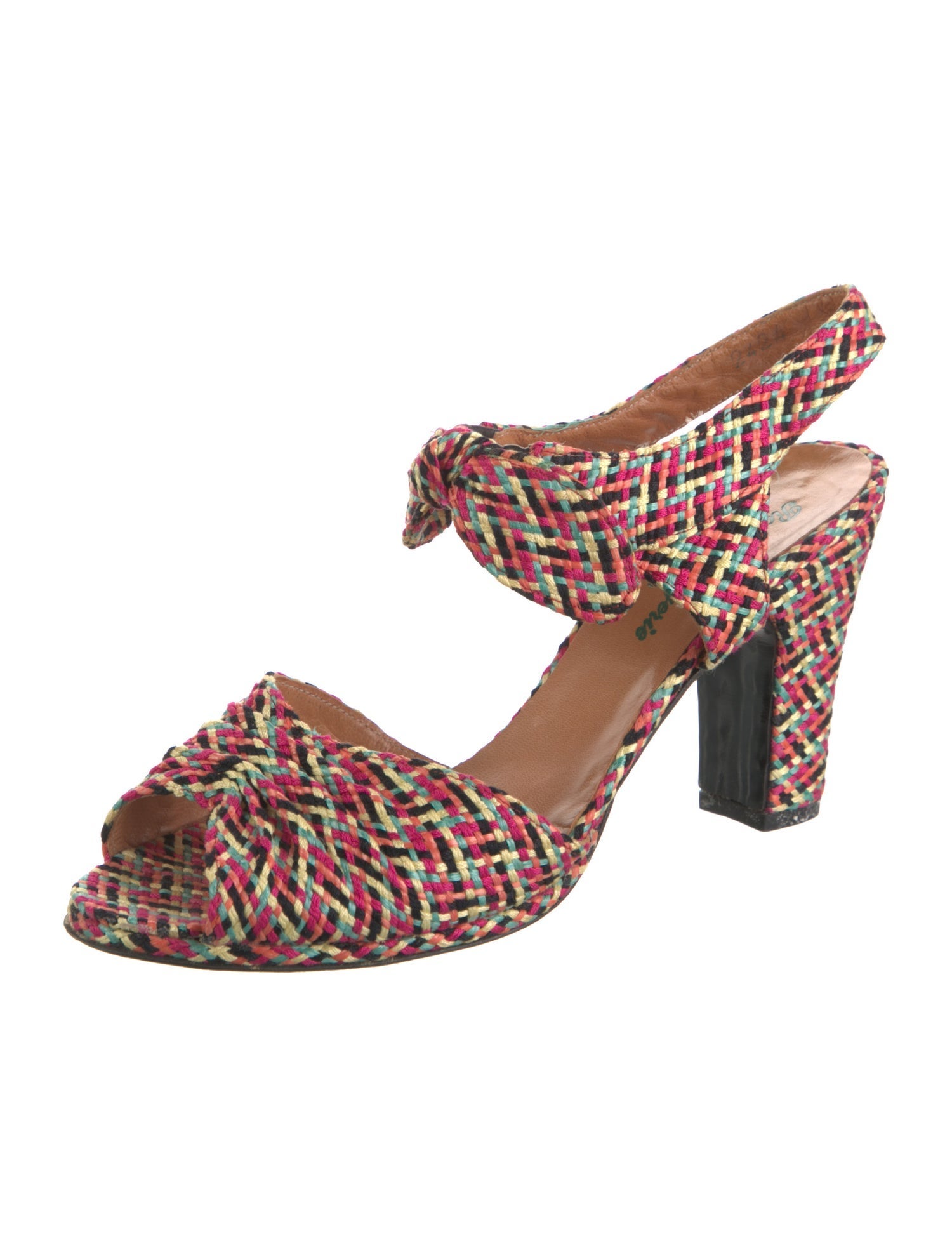 Robert Clergerie Printed Slingback Pumps