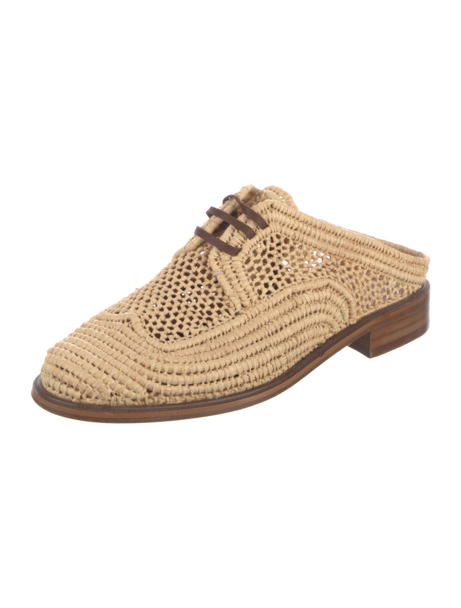 Robert Clergerie Raffia Mules