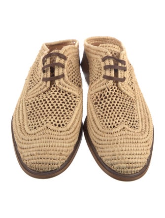 Robert Clergerie Raffia Mules