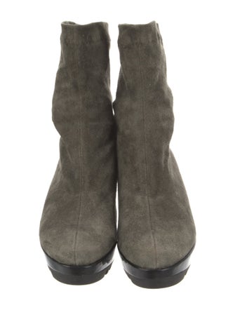 Robert Clergerie Suede Sock Boots
