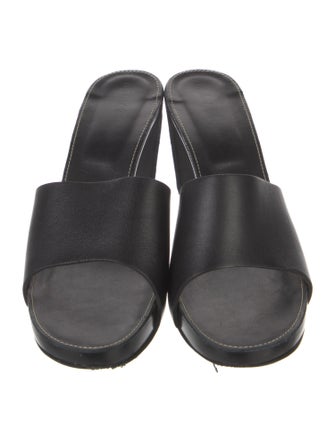 Robert Clergerie Leather Slides