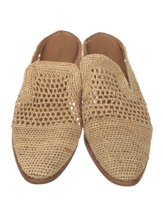 Robert Clergerie Straw Mules