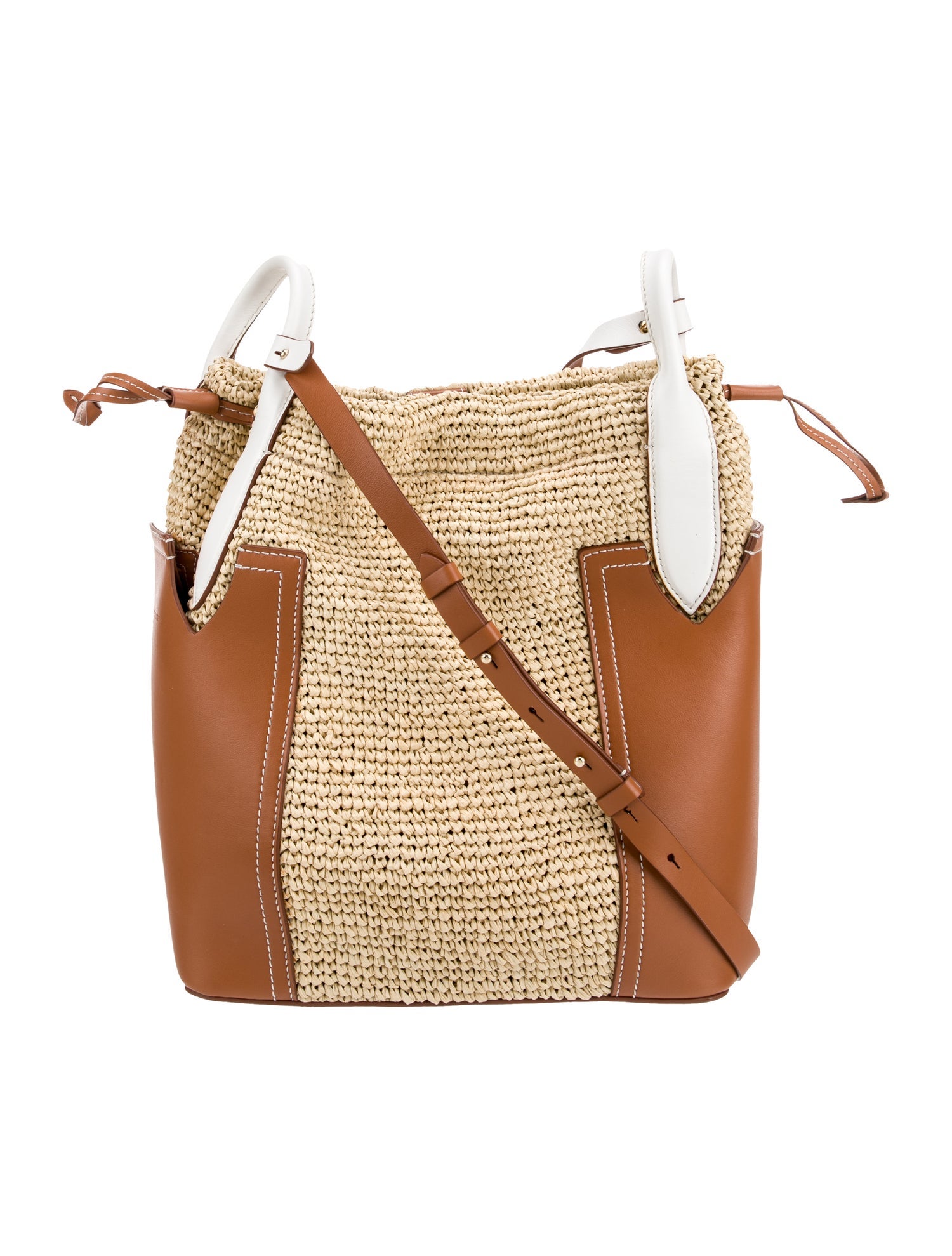 Robert Clergerie Raffia Bucket Bag