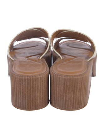 Robert Clergerie Leather Slides
