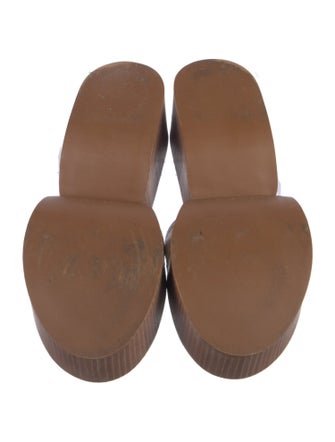 Robert Clergerie Leather Slides