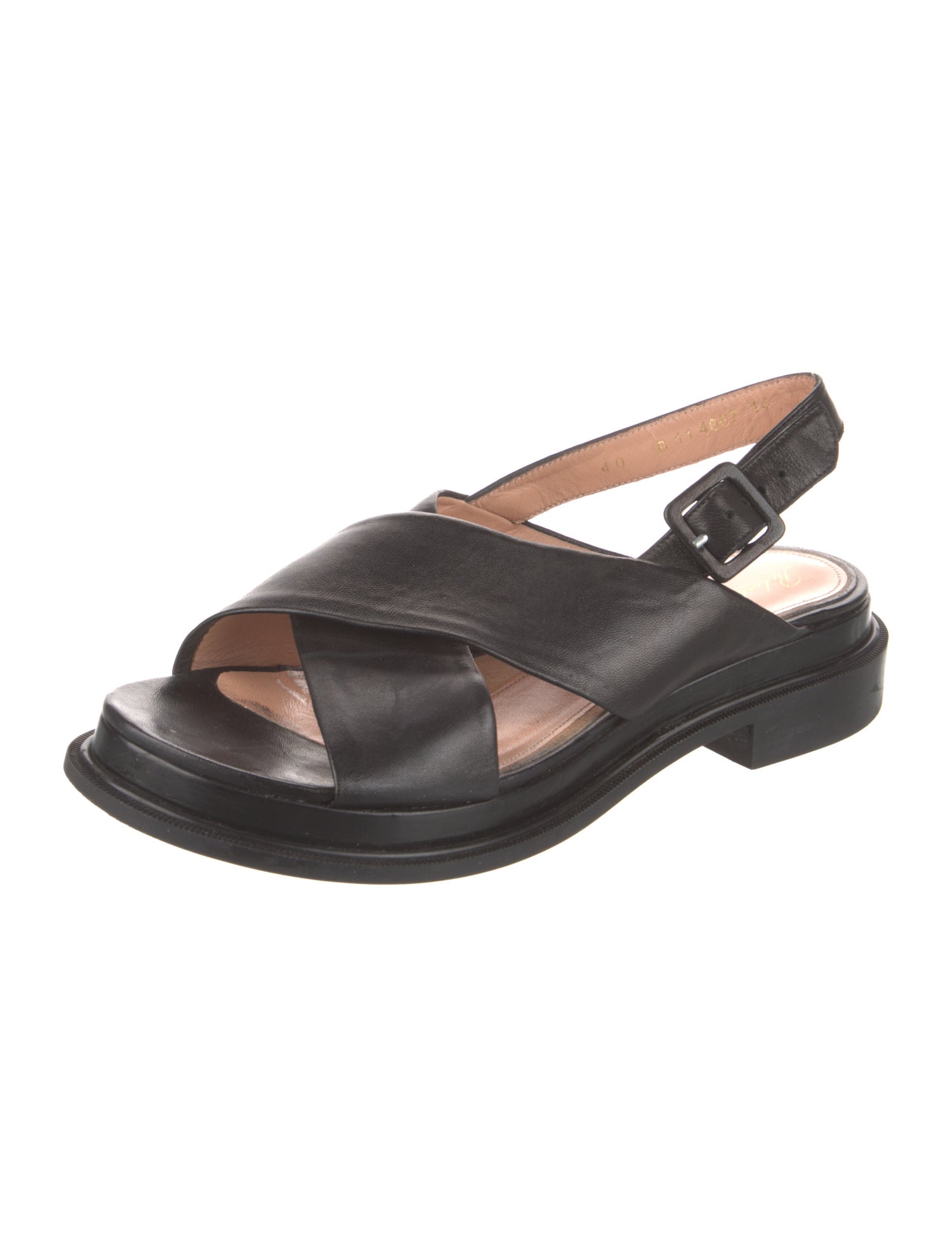 Robert Clergerie Leather Slingback Sandals