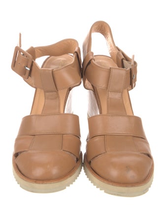 Robert Clergerie Leather T-Strap Pumps