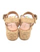 Robert Clergerie Straw Tie-Dye Print Espadrilles