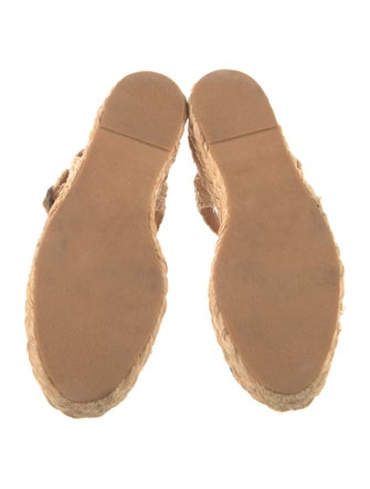 Robert Clergerie Straw Tie-Dye Print Espadrilles