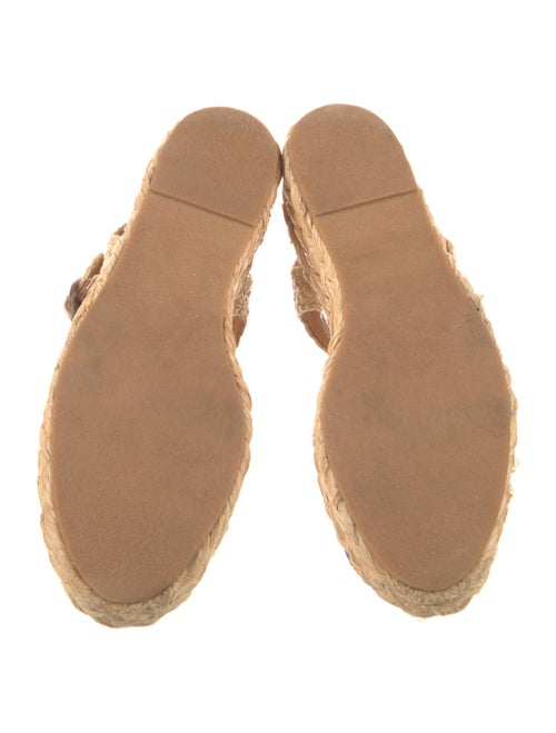 Robert Clergerie Straw Tie-Dye Print Espadrilles