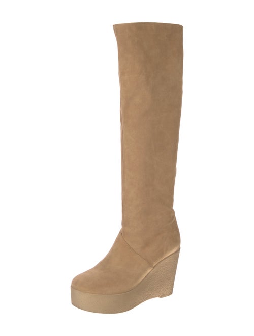 Robert Clergerie Suede Slouch Boots
