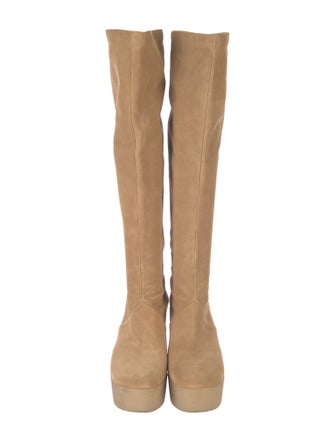 Robert Clergerie Suede Slouch Boots