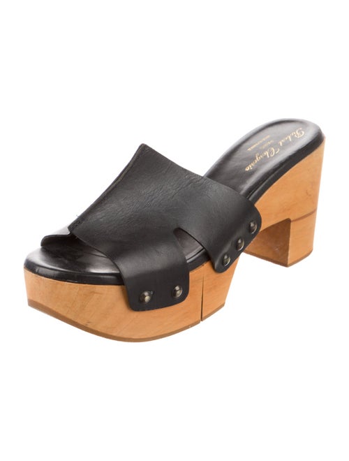 Robert Clergerie Leather Slides