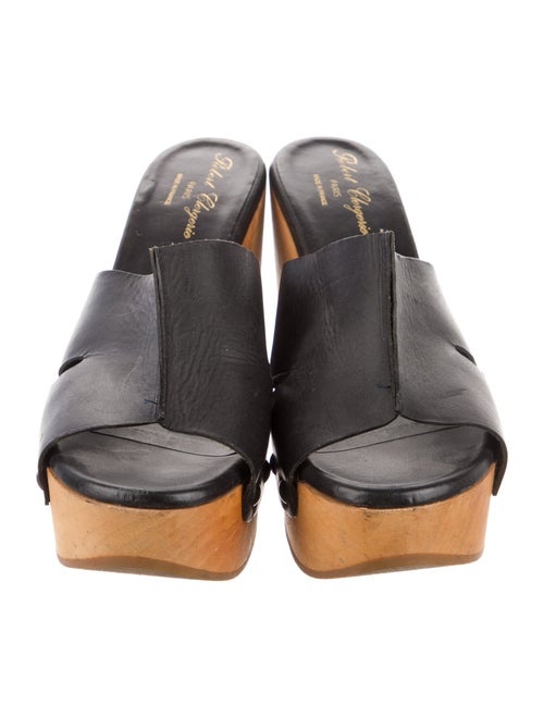 Robert Clergerie Leather Slides