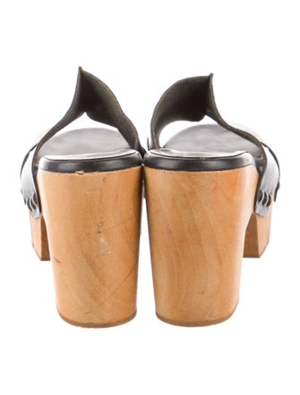 Robert Clergerie Leather Slides