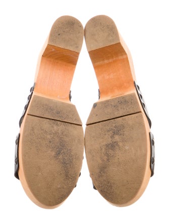 Robert Clergerie Leather Slides