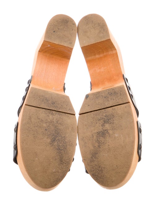 Robert Clergerie Leather Slides