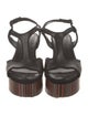 Robert Clergerie Leather T-Strap Sandals