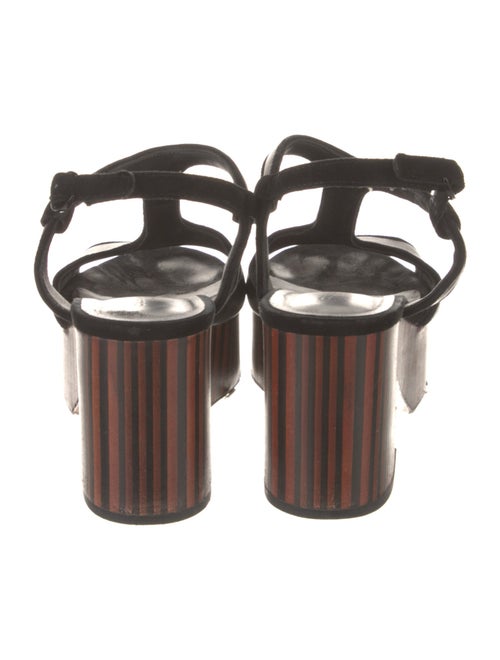 Robert Clergerie Leather T-Strap Sandals