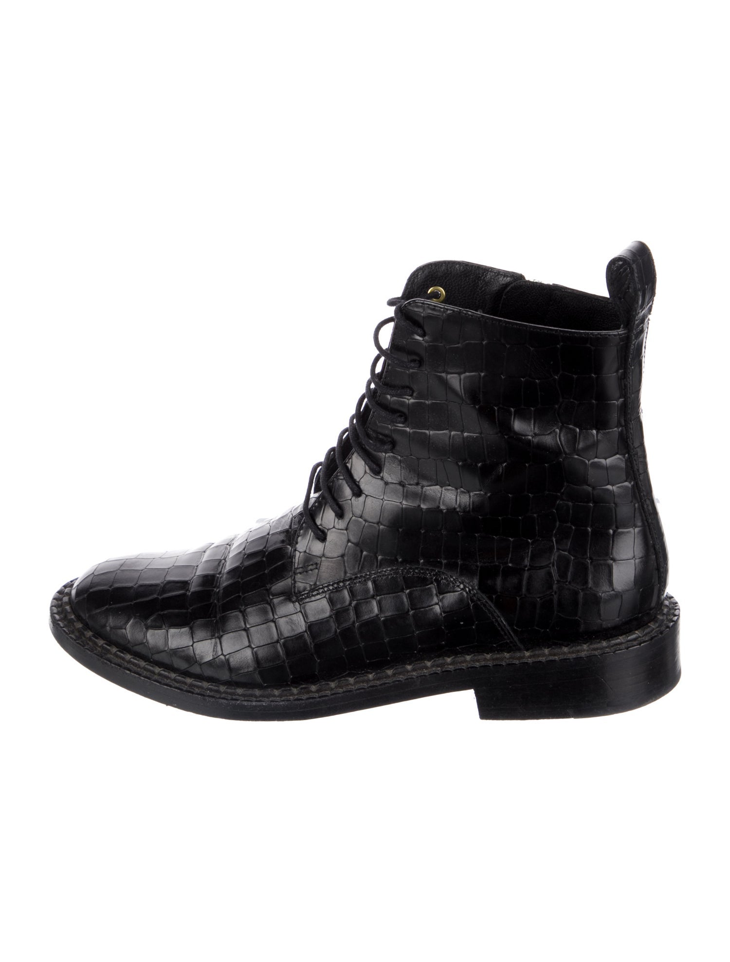 Robert Clergerie Leather Combat Boots