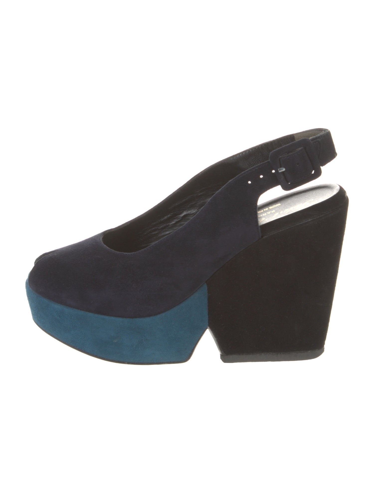 Robert Clergerie Suede Slingback Pumps