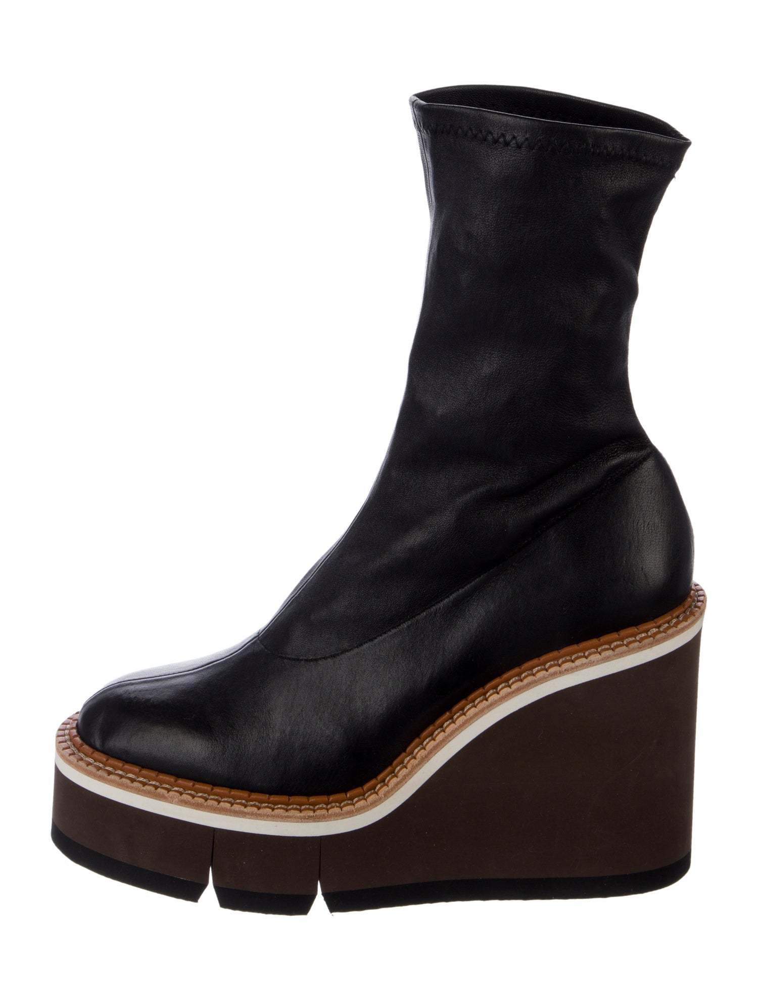 Robert Clergerie Leather Sock Boots