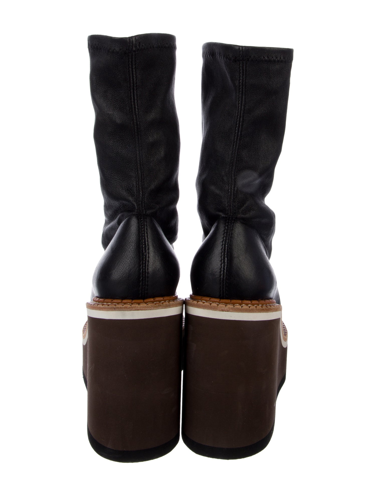 Robert Clergerie Leather Sock Boots