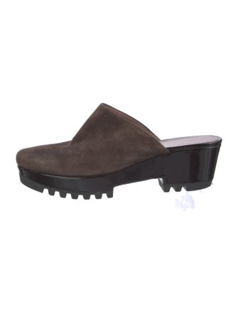 Robert Clergerie Suede Mules