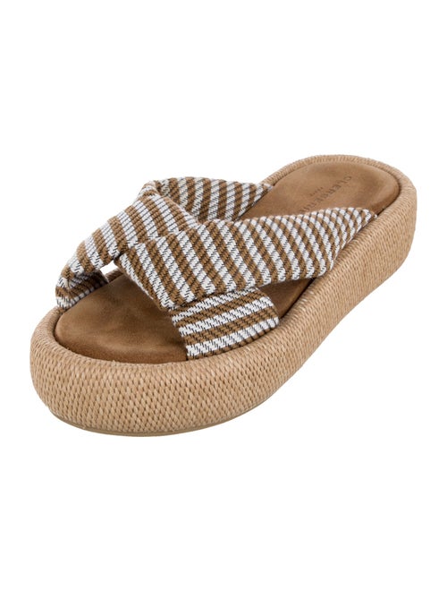 Robert Clergerie Straw Printed Espadrilles