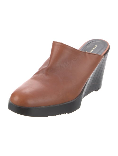 Robert Clergerie Leather Mules