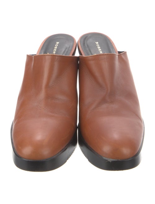 Robert Clergerie Leather Mules